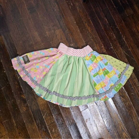 Matilda Jane It's a Wonderful Parade Sorbet Cherries Skirt sz 6 Cottagecore - Picture 9 of 9
